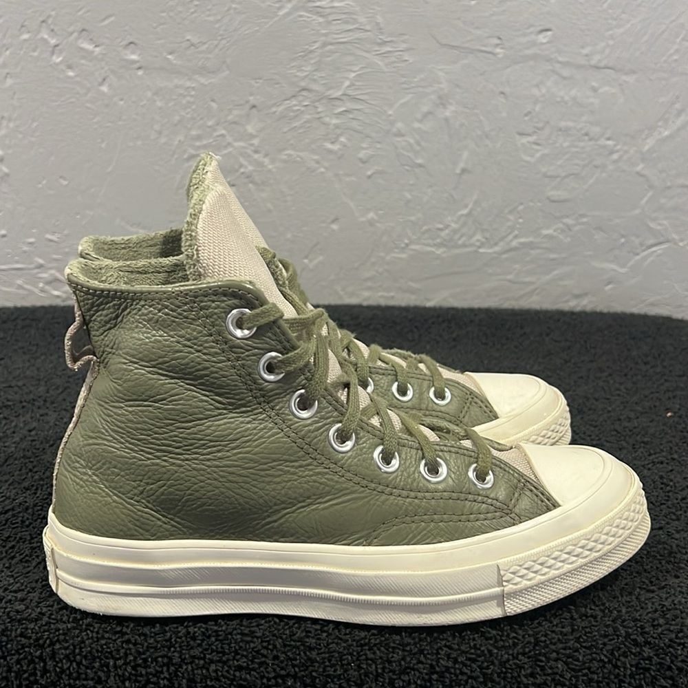 đ„ CONVERSE Army GreenâChuck Taylorâ 70 Counter Climate Hi-Top Sneakers Women Sz - Picture 4 of 13